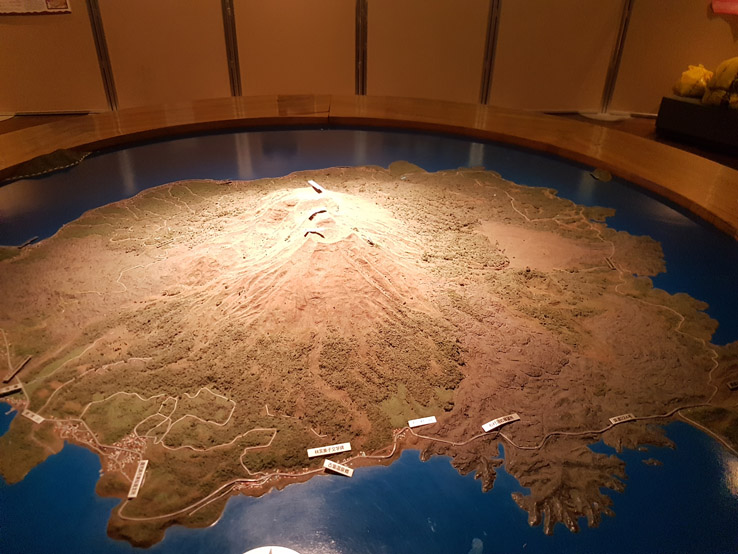 裏面有點像火山博物館，可惜小編看不懂日文。